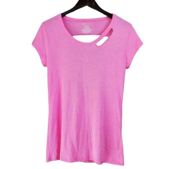No Boundaries Custom Distressed Pink Tee - Picture 1 of 8